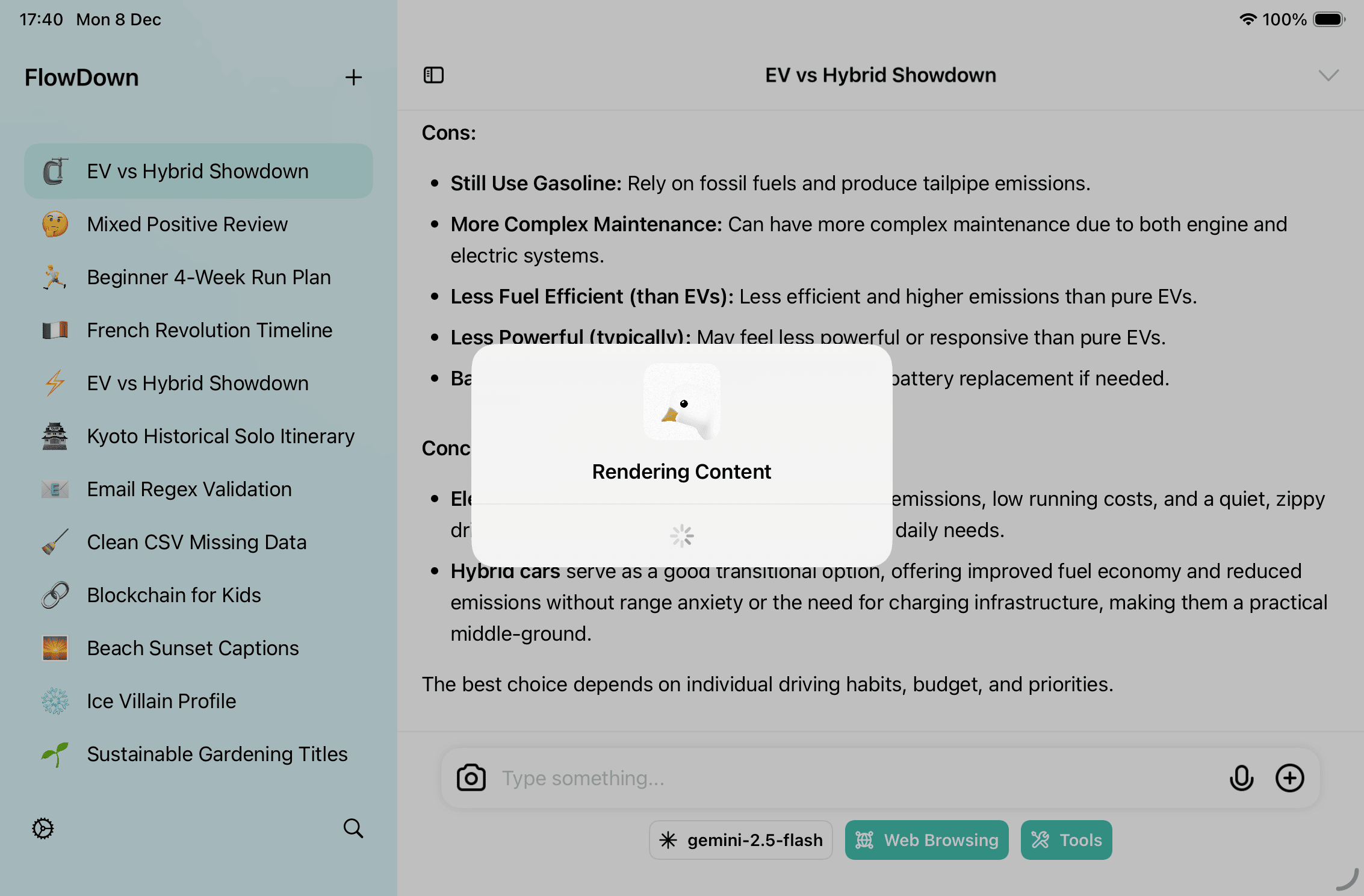 Rendering with attachments